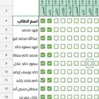 ملف الكتروني لتحضير الطلاب متوافق مع جميع الأجهزة