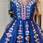 فستان عروس حناء قصير