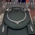 مجوهرات سهرة تاج وطقم اكسسوارات كامل