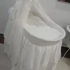 سرير مولود لون ابيض  100