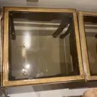 3طاولات قزاز مافبها اي عيوب او كسور 2صفار ووحده كبيره