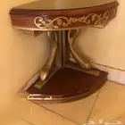 طاوله زاويه خشب قوي جدا سنديان