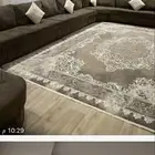 كنب بني غامق شبه جديد