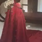 فستان ملكه برغندي