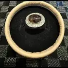 خاتم فضه عقيق مطعم بالزركون