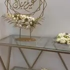 2 صواني تقديم او ل التوزيعات   ستاند بعبارة عيدكم مبارك
