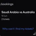 تذكرتين مباراه السعوديه ضد استراليا