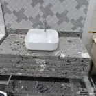 مغاسل رخام طبيعي وصناعي جميع الانواع درج داخلي خارجي جرانيك