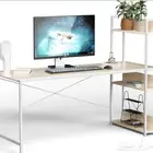 مكتب كمبيوتر مقاس 100 50 سم مع ارفف من 4 طبقات