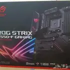 مذربورد B550 rog strix مع اغراضها