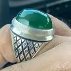 خاتم خرساني اخضر صياغة حامد اليدوية