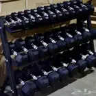 دنابل سداسي ستانلس دنابل قابلة للتعديل طقم اثقال حديد تدريب