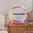 منصة شحن لاسلكي 3 في 1 مزودة بسماعة سبيكر واضاءة LED