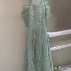 فستان زواج أخضر جديد