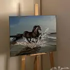 لوحة رسم خيل