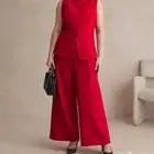 طقم بدله رسميه حمرا التوب مع البنطلون