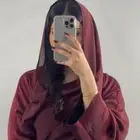 عباية دبل فيس عنابي واسود للجامعه ماسبق لها البس