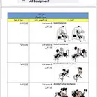 جدول تمارين جيم pdf ب 5ريال