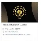تذاكر الهلال وريال مدريد كاس العالم للانديه