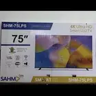 شاشه 75 بوصه اندرويد 4K جديده بكرتونه لم تستخدم