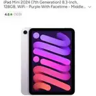 iPad mini 2024 7th gen. Purple  ME version  like new