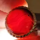 عقيق يماني جزع احمر نوادر