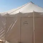 خيمه الصباح عمودين فيها شق ومرقع واشياء ماتذكر ونضيفهه