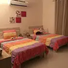 اطقم لحف سريرين من اورانج و اباجورة