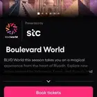 تذكرة بوليفارد وورد يوم الجمعة 21 نوفمبر