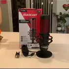 مايك HyperX QuadCast أحمر نظيف واحترافي