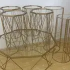 طاولة مع 4 خدمه و3 طويله للأركان