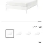 سرير خشب ابيض من ايكيا ikea كبير
