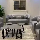 كنب 8 قطع جديد ونضيف مع طاوله واستاره ب800 الرياض