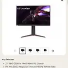 للبيع شاشة قيمنق نظيفة