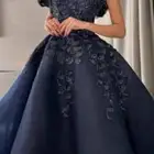 فستان زواج لون كحلي