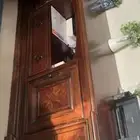 بوفيه و طاوله خشب للبيع