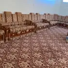 كنب مجلس رجال كبير وكنب مجلس حريم مع الطاولات