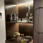 ترولي فخم للمناسبات تفصال خشب ثقيل لون ملكي واستعمال خفيف