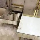 طاوله قزاز وكنب بطاولاته شبه جديد