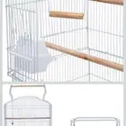 قفص ببغاء او طيور منزلية للبيع نظيف ابيض