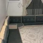 كنب مجلس ارضي مع الستاير