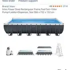 7.6 x 3.2m outdoor offsoil Intex swimming pool - new