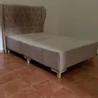 سرير خشب ثقيل نفر ونص