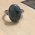 خاتم فضة رجالي مقاس 8