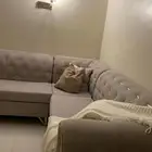 كنب حرف Lجميل جدا ونضيف