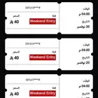 3 تذاكر بوليفارد ورلد الوحدة ب (70) 2025   11   20