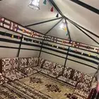 خيمة نجد بدون حبال وعمدان في الوسط