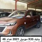 بايكx35مديل 2021لون السياره بني عداد 46 ألف كيلو وكالة