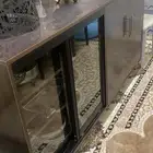 طاولة طعام جديده جدا خشب زان 12 كرسي وبوفيه ب7000