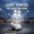 تاور لايت ديزل للإيجار إضاءة مشاريع ليلية   سواعد التق